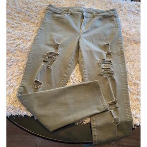 American Eagle Distressed Jegging Jeans Size 14